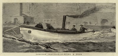Torpedo-oefening, een Boom springen door Joseph Nash